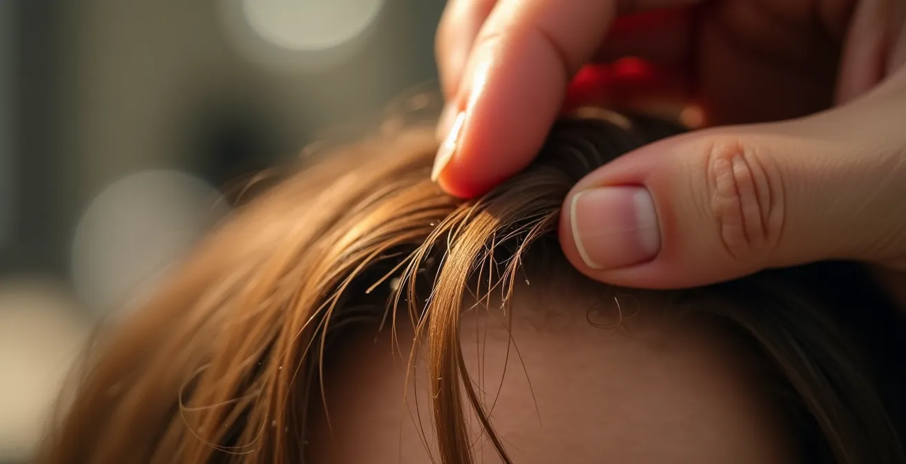 Gros plan sur l'analyse professionnelle de la texture capillaire