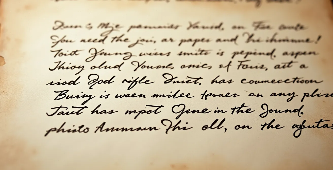 Gros plan sur des ratures et annotations manuscrites