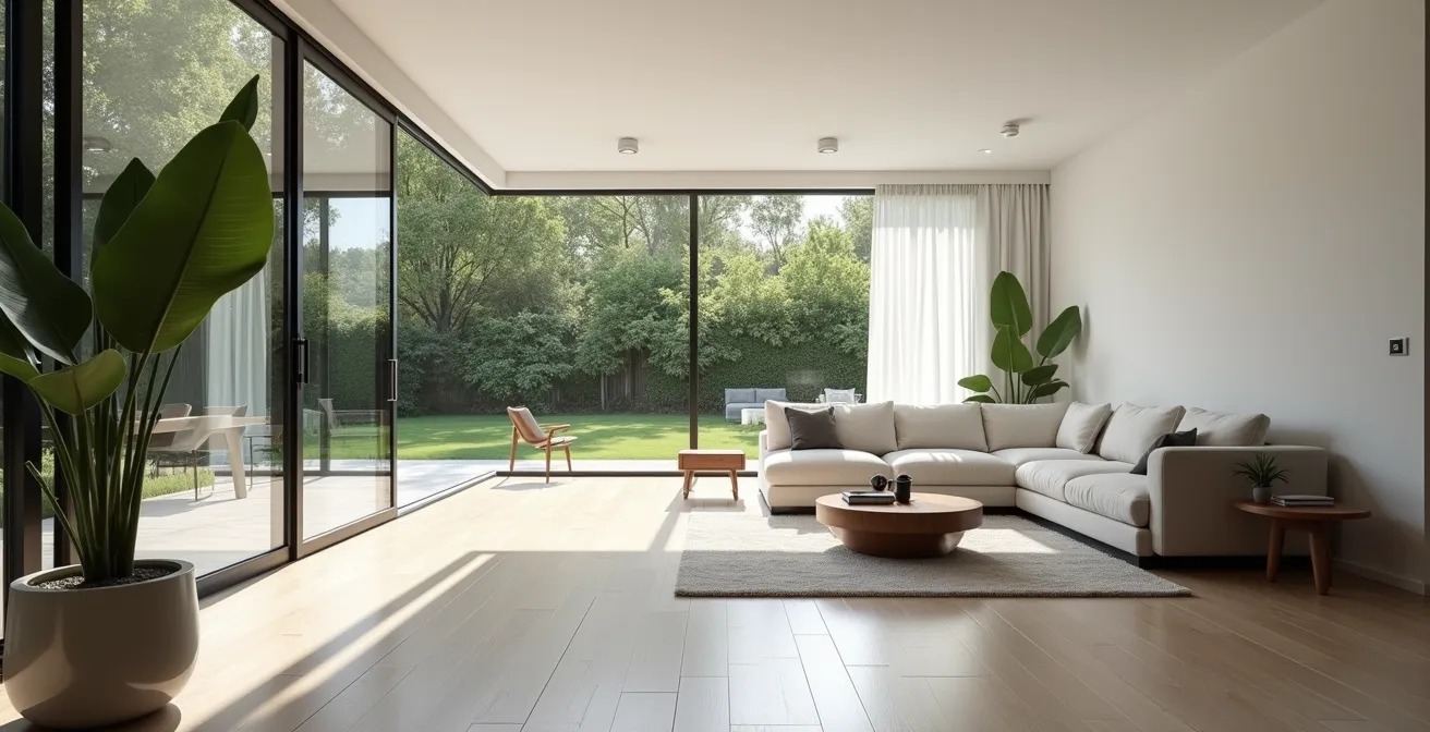 Écosystème de sécurité interconnecté dans une maison moderne