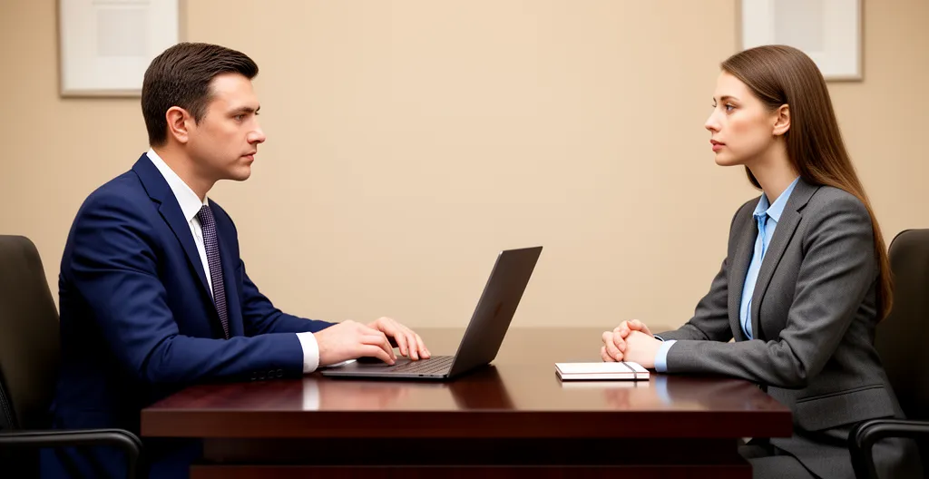 Professionnels échangeant dans un contexte institutionnel, environnement formel