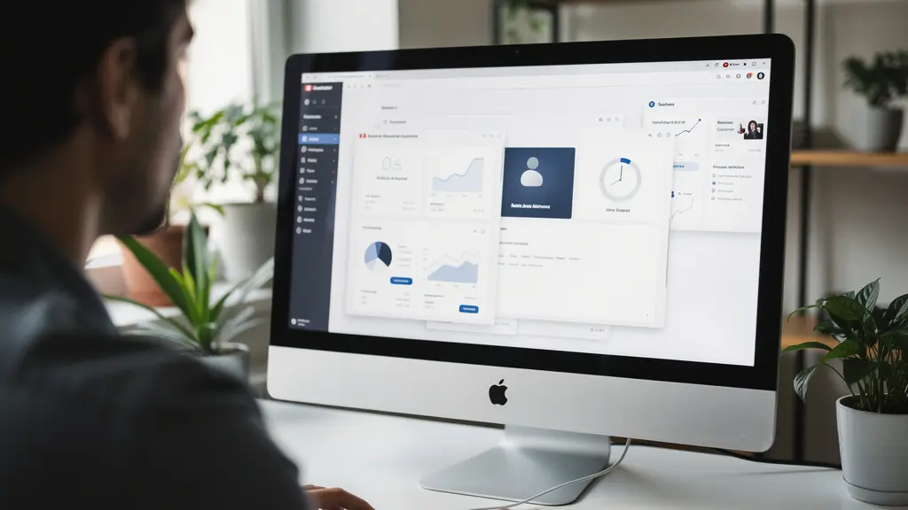 Professionnel consultant comparatif soumissions assurance entreprise sur écran